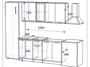 Кухонный гарнитур 10Р РоялВуд 1800 мм в Еманжелинске - emanzhelinsk.mebel74.com | фото 2