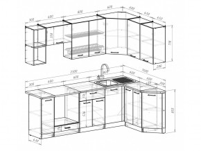 Кухонный гарнитур Лариса прайм 5 2300х1500 мм в Еманжелинске - emanzhelinsk.mebel74.com | фото 6