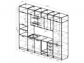 Кухонный гарнитур Сапфир 2 Экстра 3000 мм в Еманжелинске - emanzhelinsk.mebel74.com | фото 3