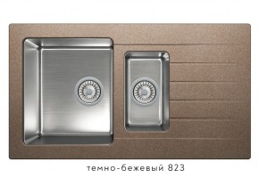 Мойка комбинированная Tolero twist TTS-890 Темно-бежевый 823 в Еманжелинске - emanzhelinsk.mebel74.com | фото