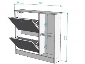 Обувница W102 в Еманжелинске - emanzhelinsk.mebel74.com | фото 3