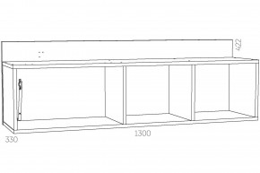 Полка Оливия НМ 011.38-01 Х в Еманжелинске - emanzhelinsk.mebel74.com | фото 3