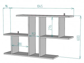 Полка S100 в Еманжелинске - emanzhelinsk.mebel74.com | фото 3