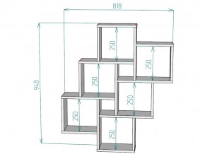 Полка S13 в Еманжелинске - emanzhelinsk.mebel74.com | фото 3