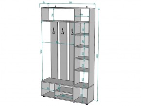 Прихожая с зеркалом V20_M в Еманжелинске - emanzhelinsk.mebel74.com | фото 3