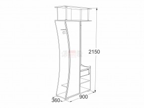 Прихожая Саша 18 в Еманжелинске - emanzhelinsk.mebel74.com | фото 2