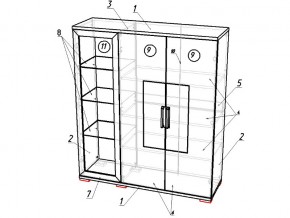 Сервант Модуль 02 Тиффани в Еманжелинске - emanzhelinsk.mebel74.com | фото 2