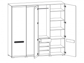 Шкаф 205-SZF2D2L/21/22 Ацтека белый в Еманжелинске - emanzhelinsk.mebel74.com | фото 2