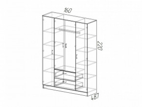 Шкаф Квадро ясень шимо в Еманжелинске - emanzhelinsk.mebel74.com | фото 2