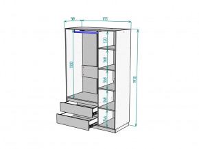 Шкаф Malta light H298 Белый в Еманжелинске - emanzhelinsk.mebel74.com | фото 2