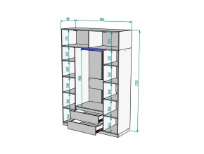 Шкаф Malta light H302 с антресолью HA4 Белый в Еманжелинске - emanzhelinsk.mebel74.com | фото 2