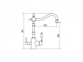 Смеситель Classic LM2193 Bronze в Еманжелинске - emanzhelinsk.mebel74.com | фото 2