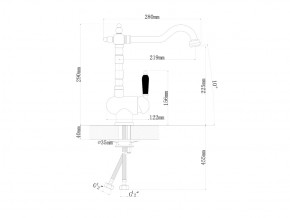 Смесители Florentina Ода графит в Еманжелинске - emanzhelinsk.mebel74.com | фото 2