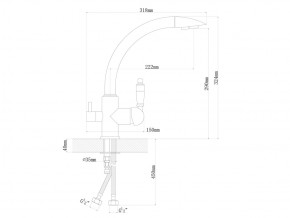 Смесители Florentina Шале графит в Еманжелинске - emanzhelinsk.mebel74.com | фото 2