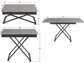 Стол универсальный трансформируемый Генри бетон чикаго в Еманжелинске - emanzhelinsk.mebel74.com | фото 2