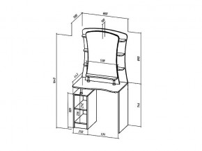 Туалетный столик Коста-Рика в Еманжелинске - emanzhelinsk.mebel74.com | фото 2