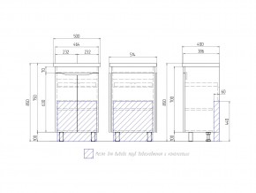 Тумба Grani 500-2-0 Фостер в Еманжелинске - emanzhelinsk.mebel74.com | фото 4