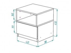 Тумба прикроватная Грация в Еманжелинске - emanzhelinsk.mebel74.com | фото 2