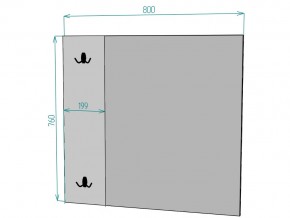 Зеркало Лофт Z10 ширина 800 в Еманжелинске - emanzhelinsk.mebel74.com | фото 2