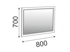 Зеркало в раме Беатрис модуль 15 Дуб млечный в Еманжелинске - emanzhelinsk.mebel74.com | фото 2